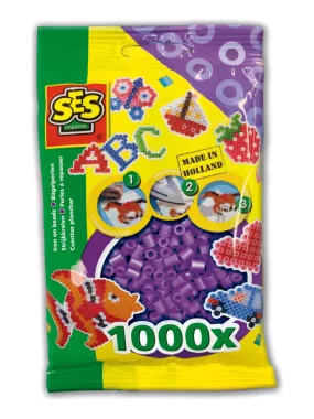 1000 Ironing Beads Pack: Mauve Color - N/A