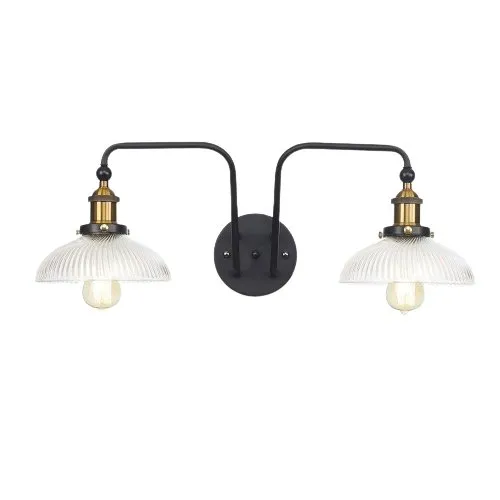 Applique Murale Vintage 2 Lampes Anciennes