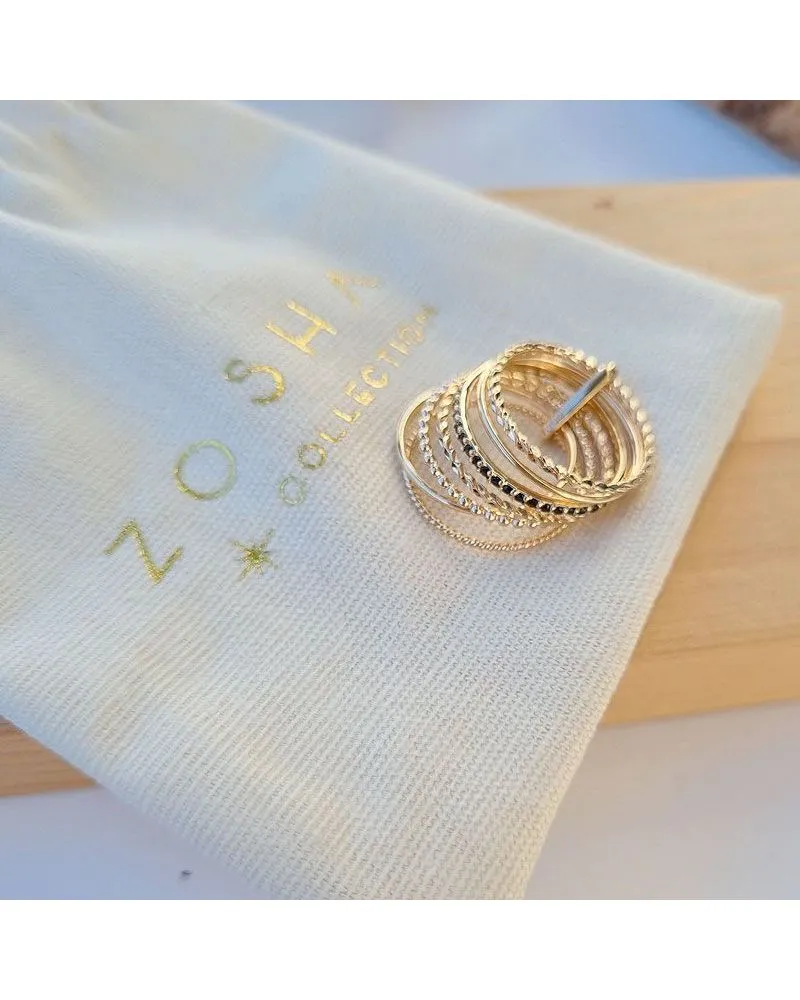 Bague Or semainier | Plaqué Or by Zosha