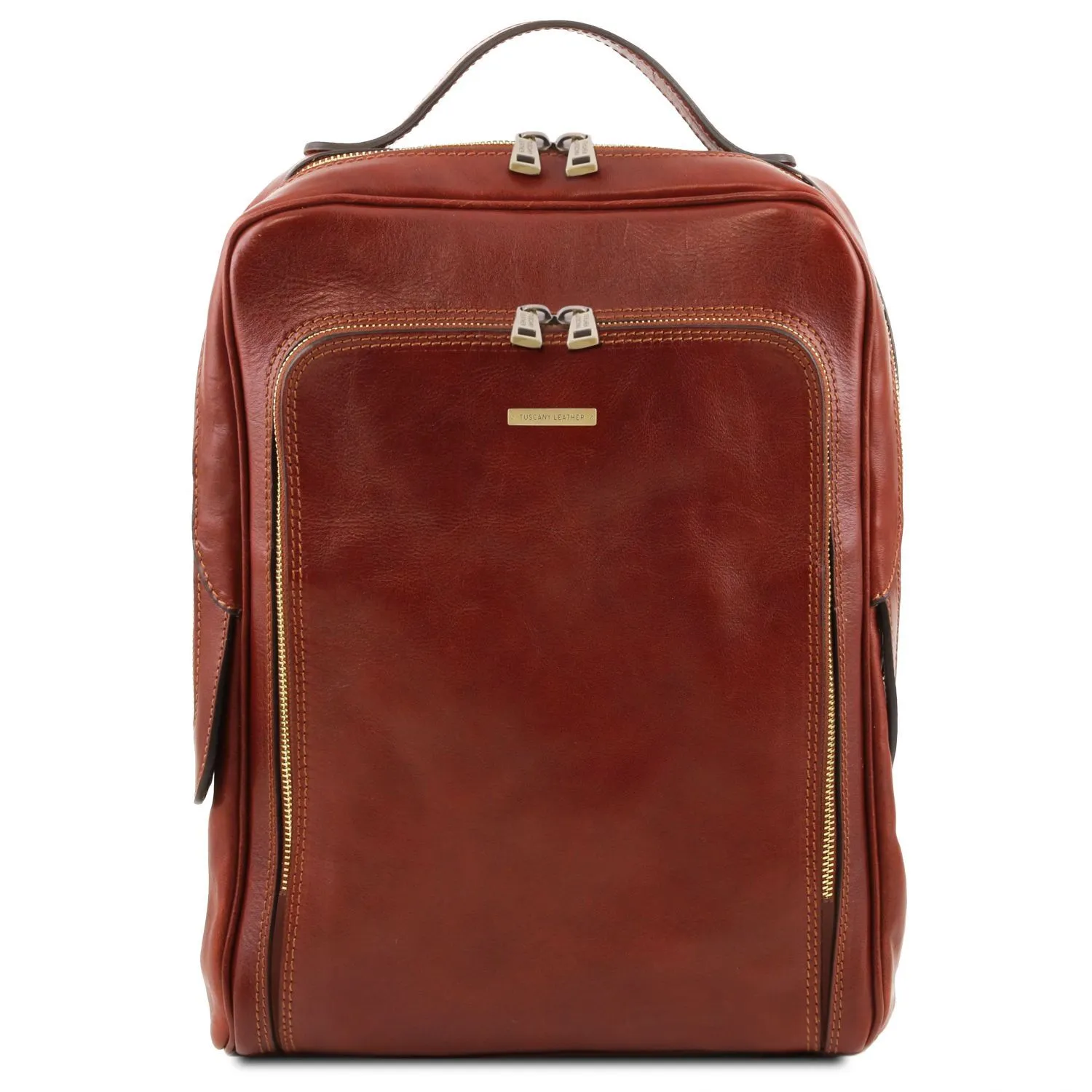 Bangkok Sac à dos en Cuir Porte Ordinateur Marron TL141793