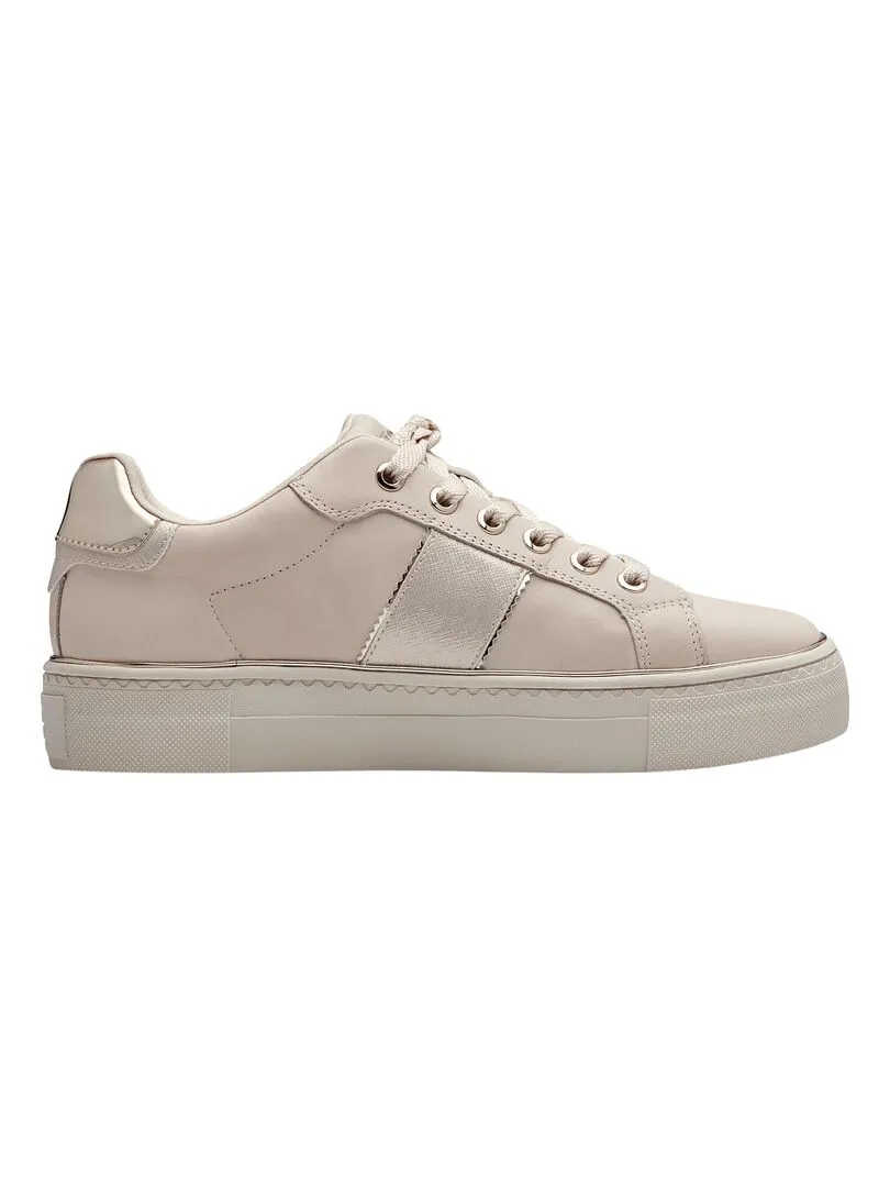 Tamaris Beige Leather Sneaker