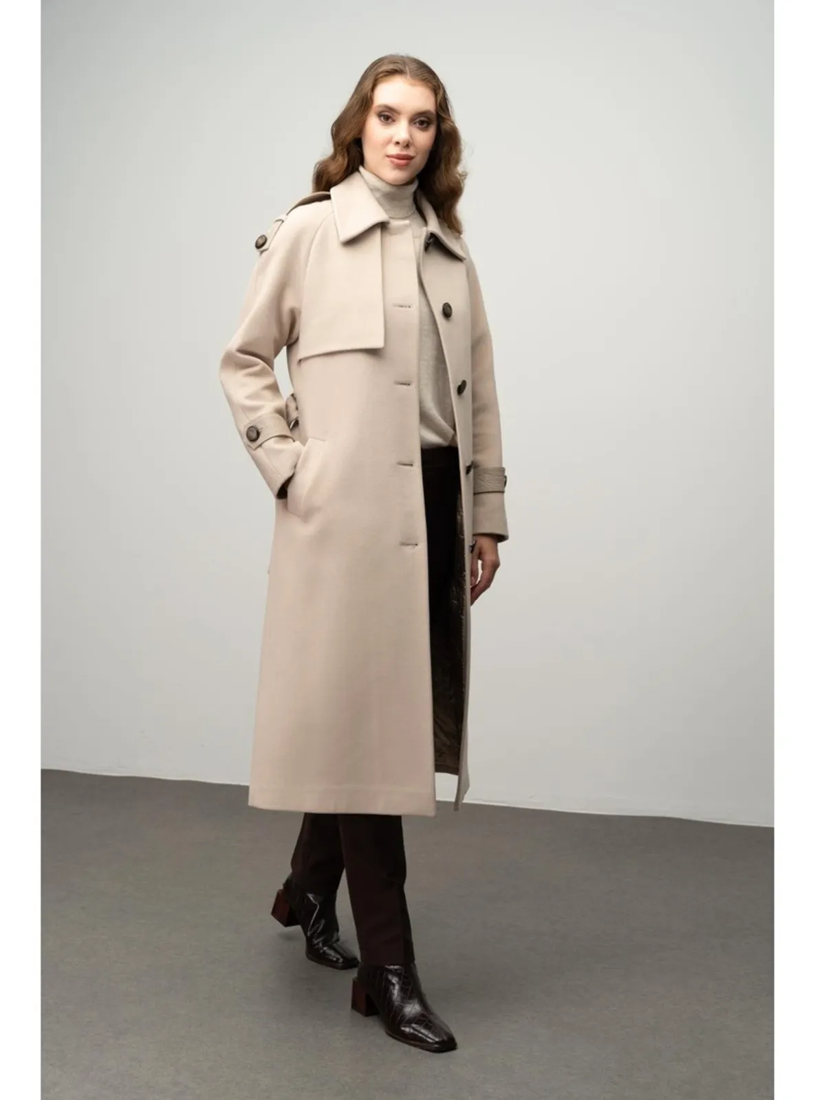 Beige - Coat