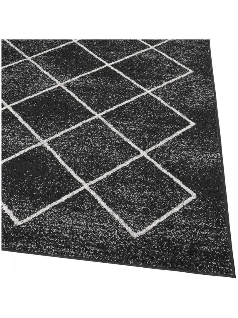Black Spata 2 Woven Living Room Rug 160x235 cm