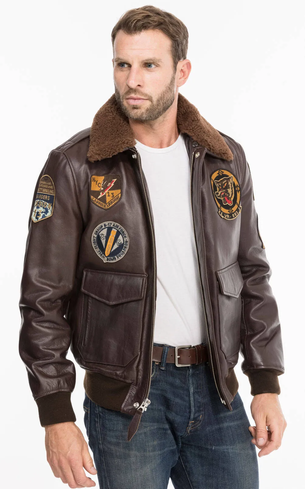 Vintage Schott Pilot Jacket with Patches