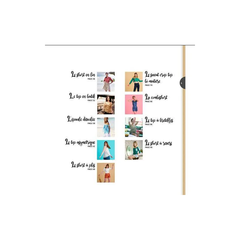 Book with 17 Sewing Patterns for Summer: Tops, Bottoms, and Skirts