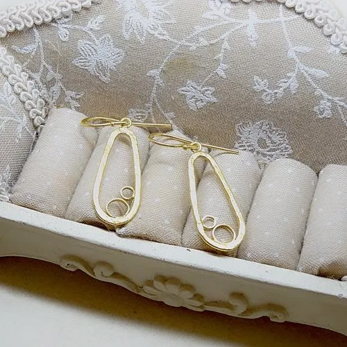 Silver Gold-Plated Earrings