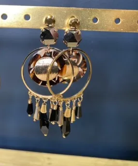 Black Gold Earrings