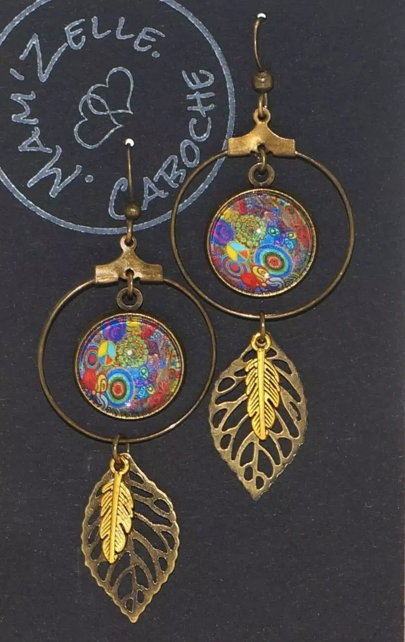 Boucles d'Oreilles Mam'Zelle Caboche Vintage