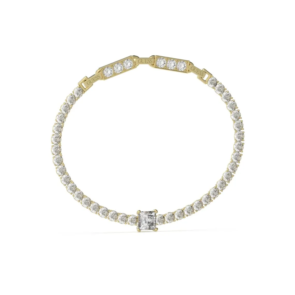 Bracelet Arm Party Acier Doré Maille Tennis | 3 Suisses