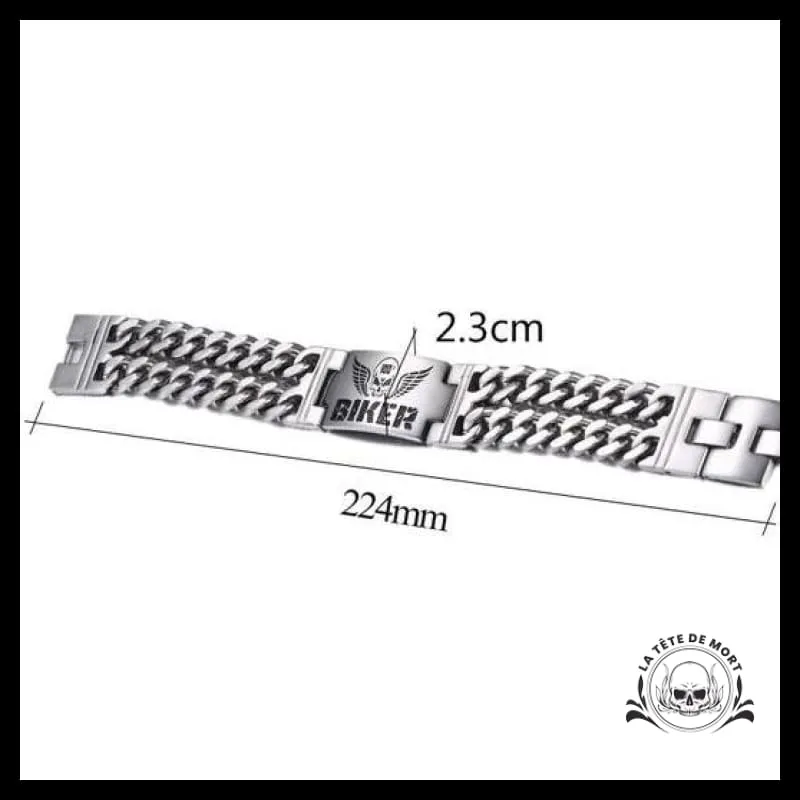 Bracelet Biker Homme (Acier)