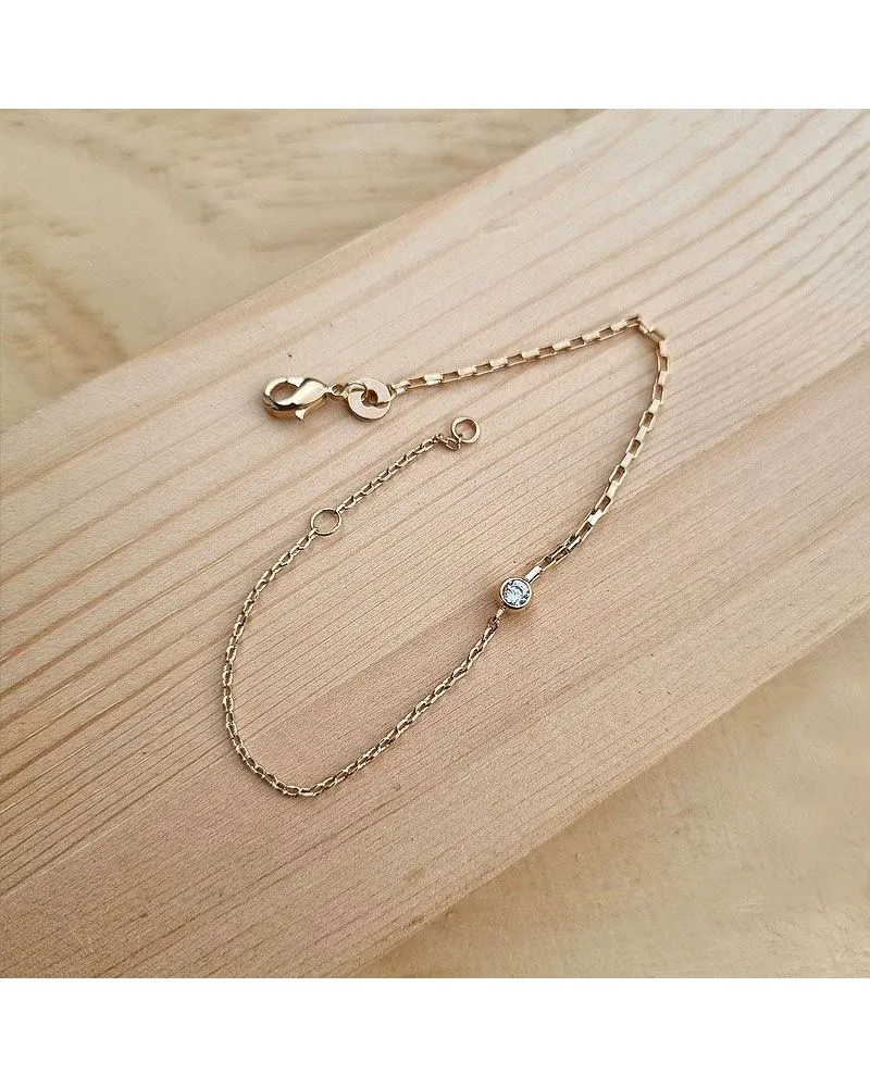 Bracelet Or Zirconium | Plaqué Or by Zosha