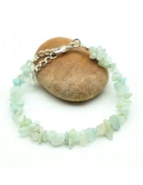 Crushed jade stone bracelet