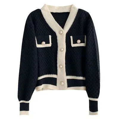 CAMILLE | Cardigan légant avec Détails Perles