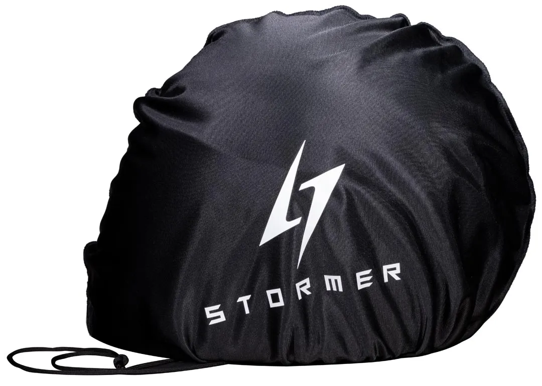 Casque Stormer Glory noir mat, casque moto vintage et biker