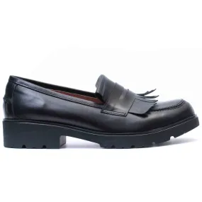 COLLEGE EN CUIR NOIR 6043