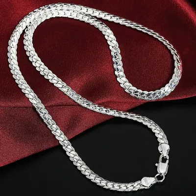 Lovely Eternity Silver Women's Infinity Necklace