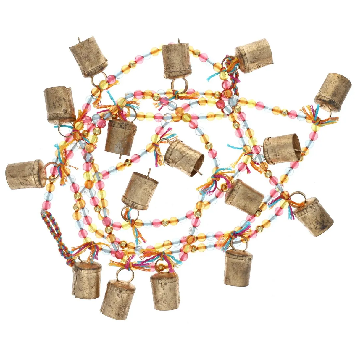 Colorful Bell and Bead Wreath - Pondie Chérie - Le Petit Souk