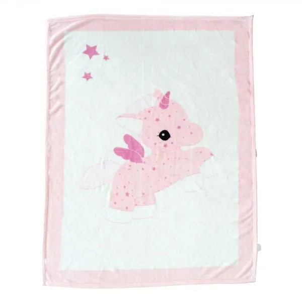 Couverture bébé imprimée 100x140 cm Microdoux Jolly