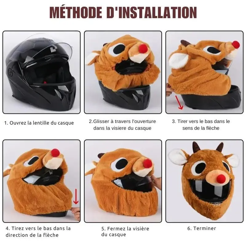 Big Red Laugh Motorcycle Helmet Cover