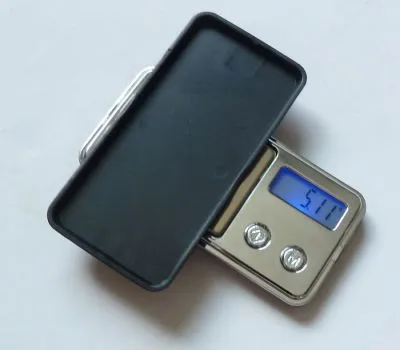 Digital Mini Scale 0.01g Precision for Herbs, Beads, Diamonds, Powder, Grain - 100g Max Capacity