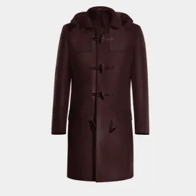 Long Red Duffle Coat