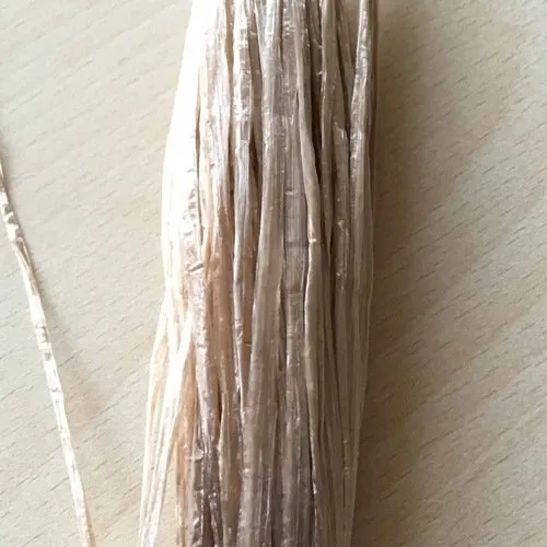 Golden iridescent raffia