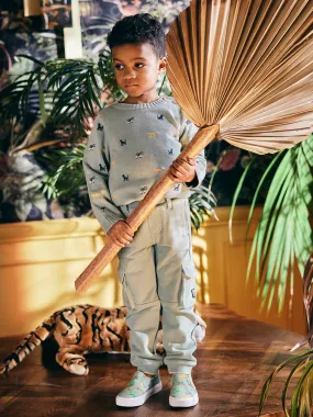 Green Comfortable Kids Boy Pants