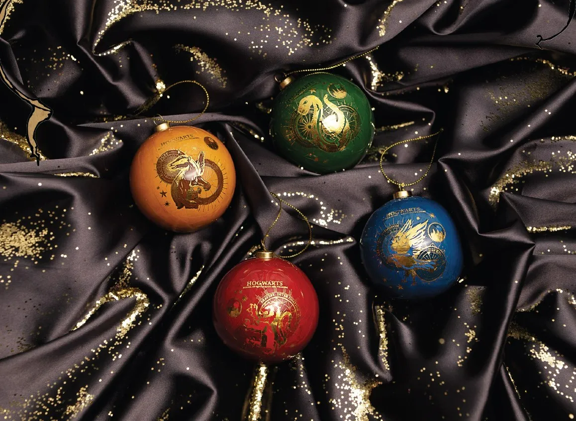Harry Potter Christmas Ornaments Set - Yule Houses - Pack of 6