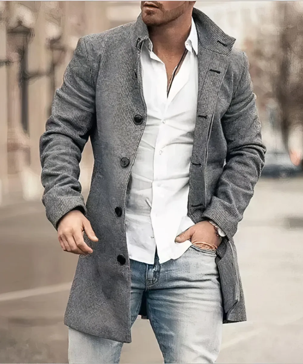 Homme - Trench-coat - Chaud et épais - Élégant et stylé