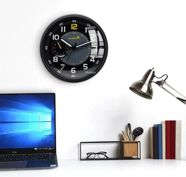Horloge Murale Vintage Montre Inox