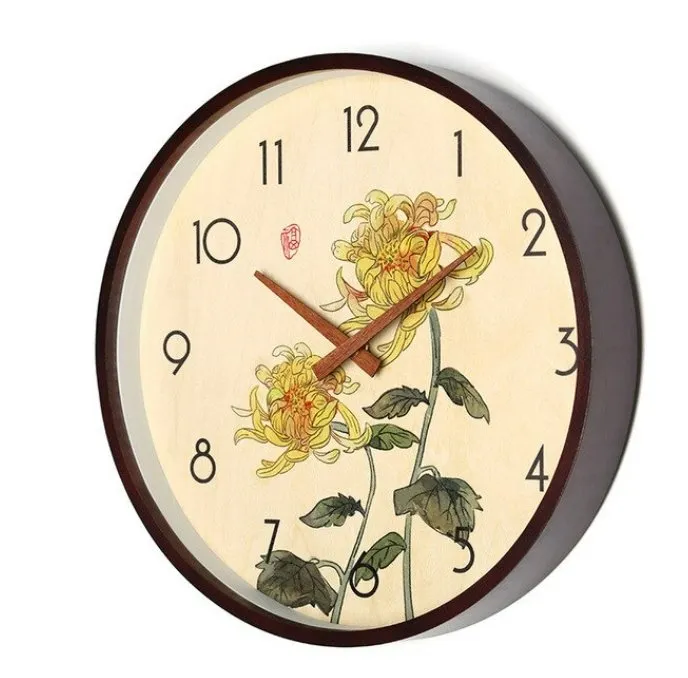 Horloge Murale Vintage Rétro Fleuriste