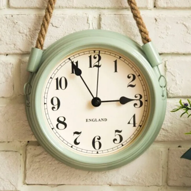 Vintage green wall clock