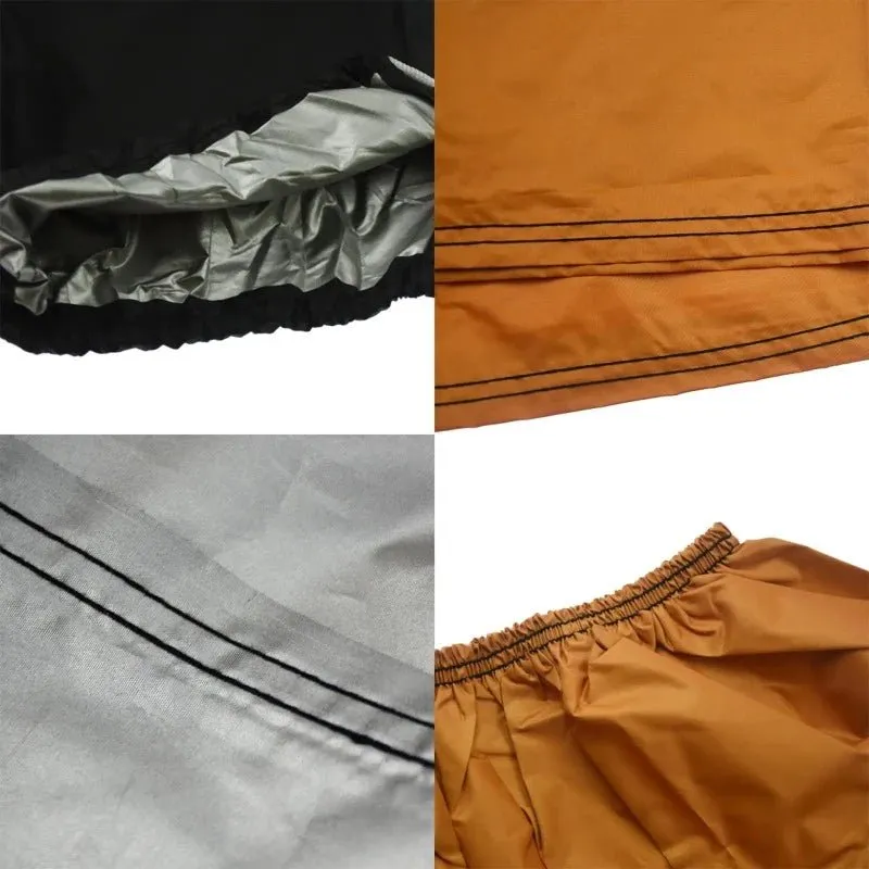 Waterproof and breathable motorcycle cover.