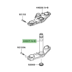 Kawasaki Er-6f Lower Fork Tea (2006-2008) | Moto Shop 35