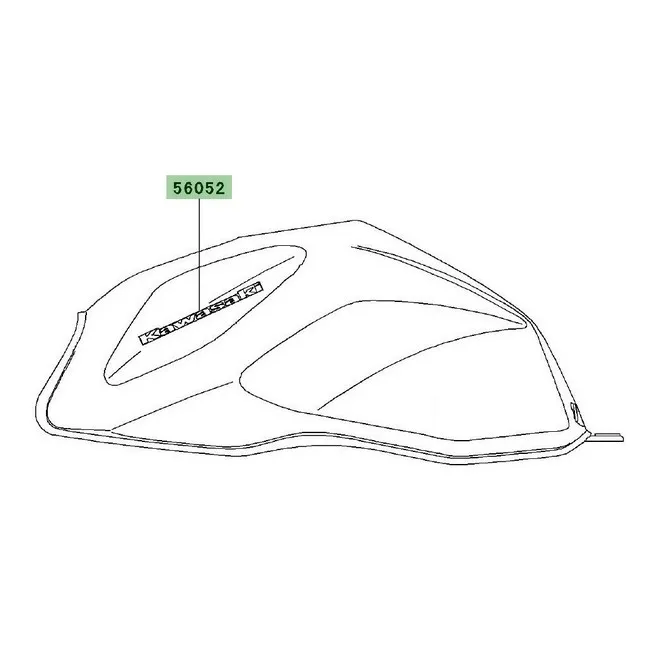 Kawasaki Z750 (2004-2006) Gas Tank Decal | Moto Shop 35