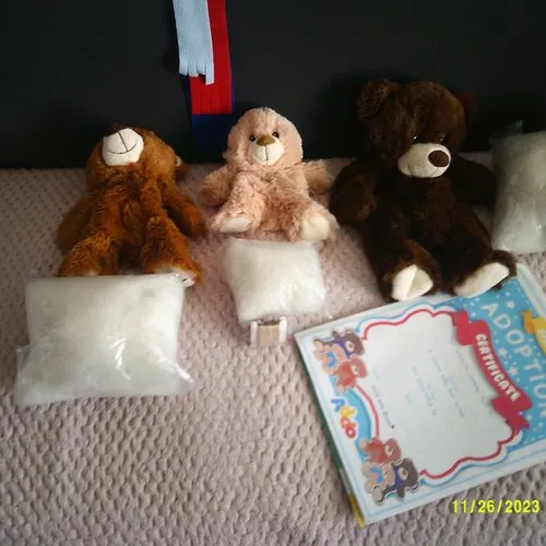 DIY Plush Making Kit - Set of 3 Bears