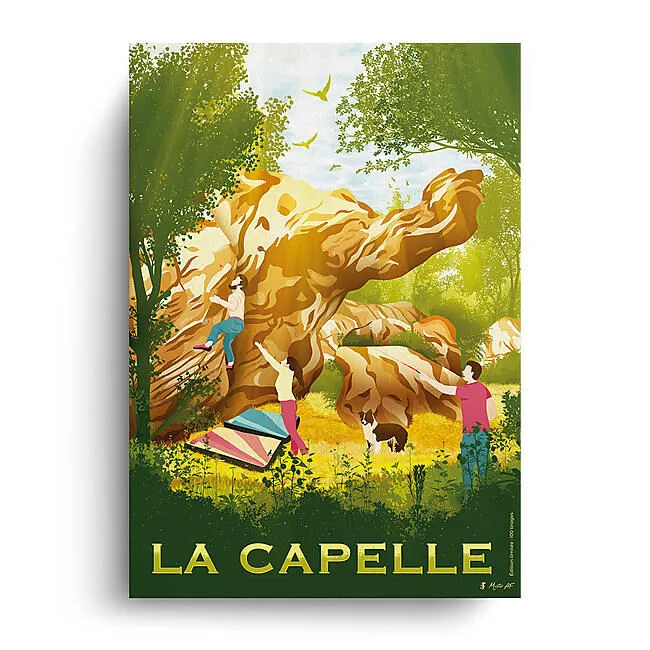Vintage Posters La Capelle A4 Size