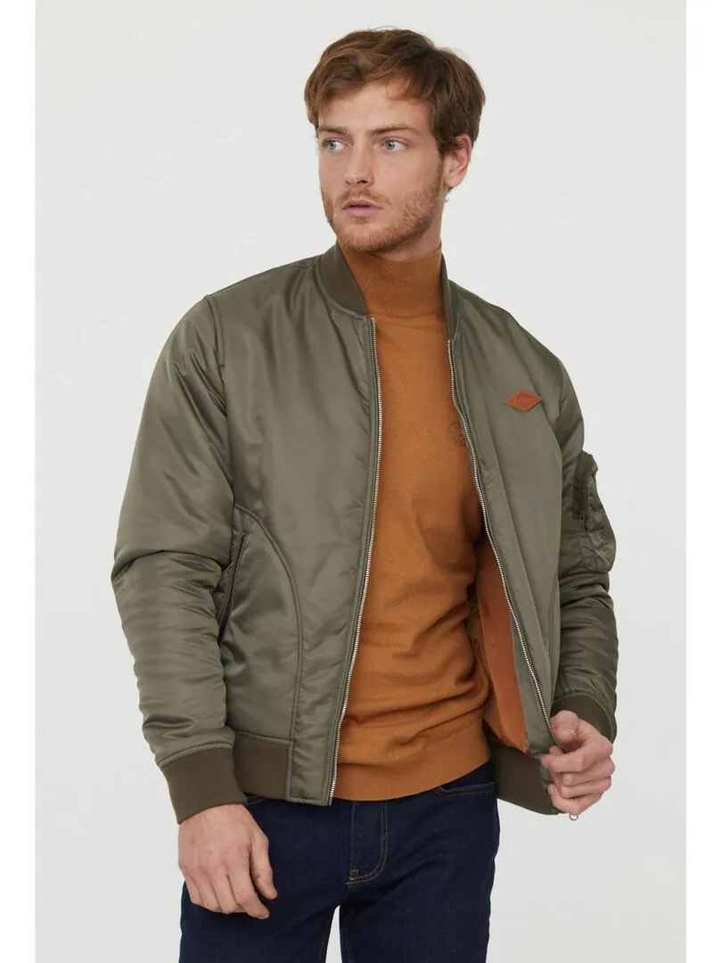 Veste Lee Cooper polyester manches longues Kaki