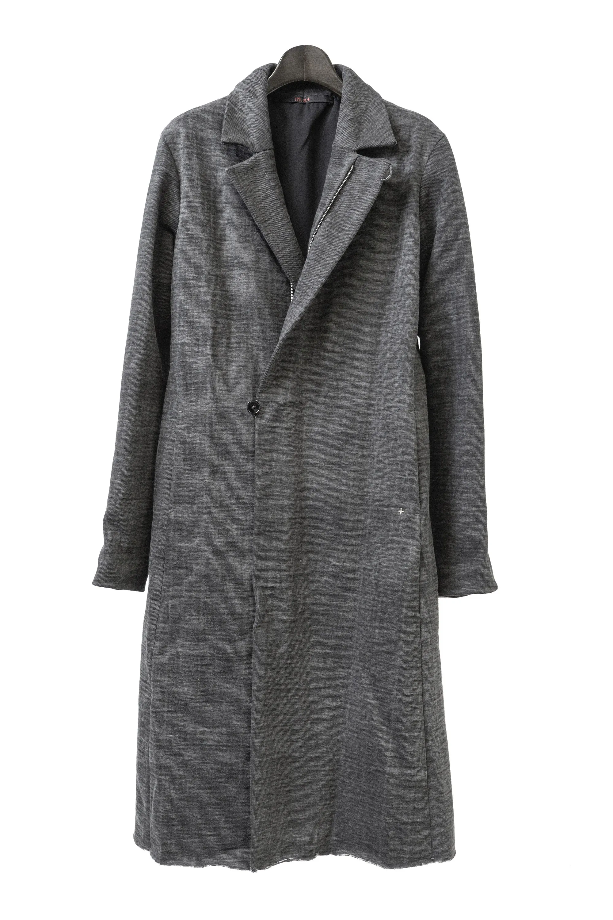 m.a+/C126Z JP1 vertical pockets fitted coat w/zip