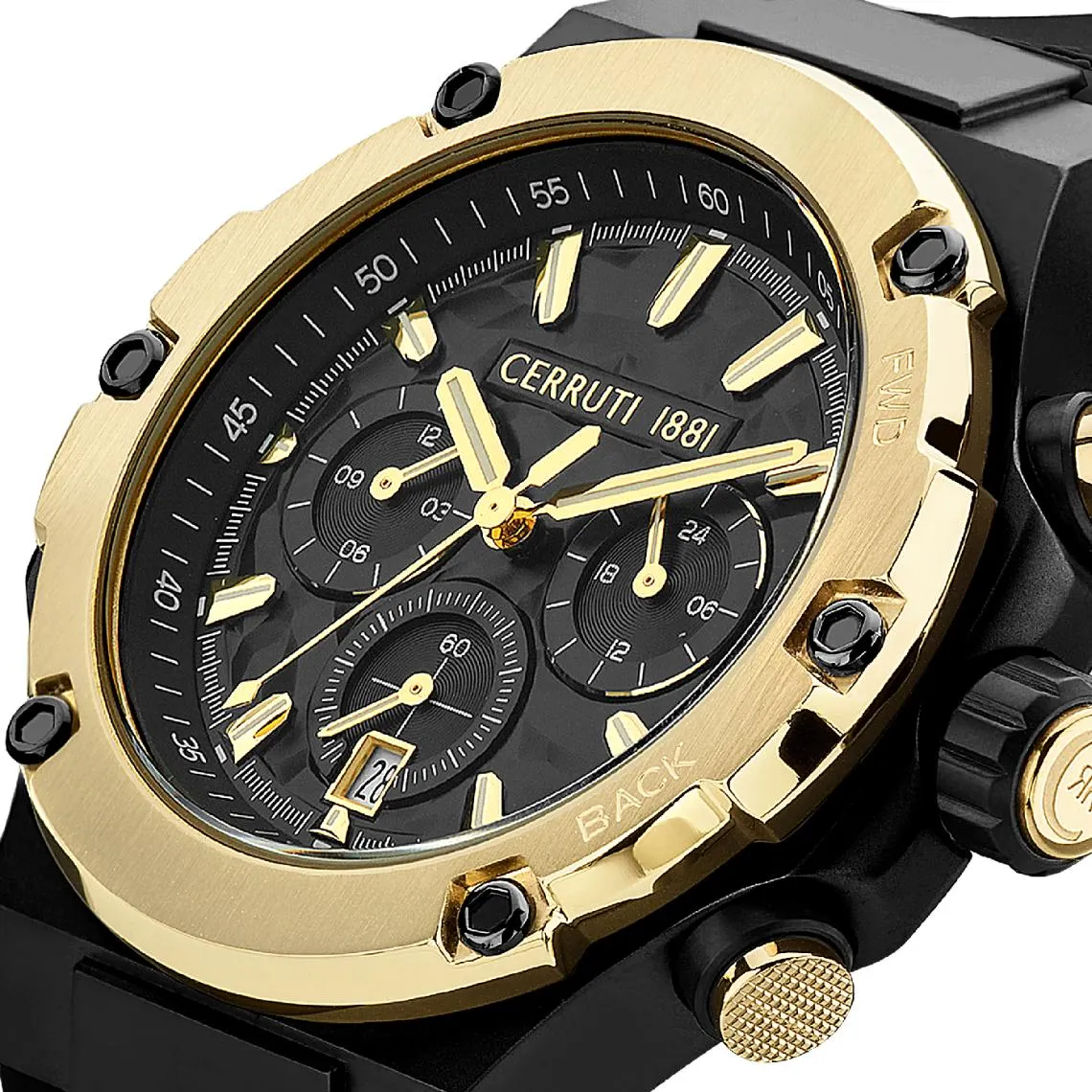Montre Homme Cerruti 1881 Lucardo - CIWGQ2224306 Bracelet Silicone Noir | 3 Suisses