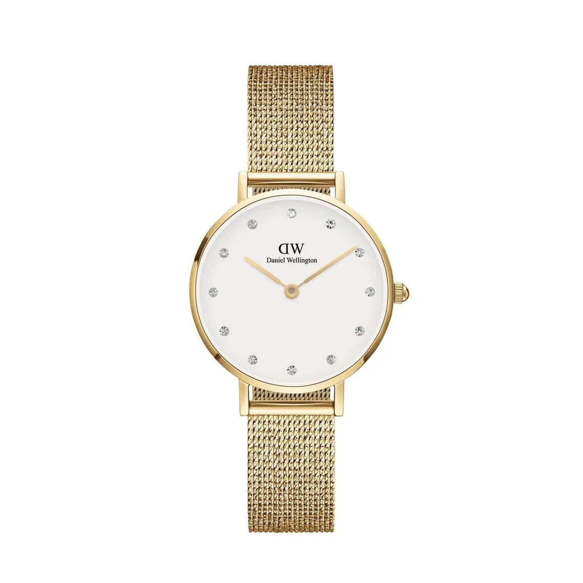 Montre pour femme Petite DW00100604 avec bracelet en acier doré | 3 Suisses