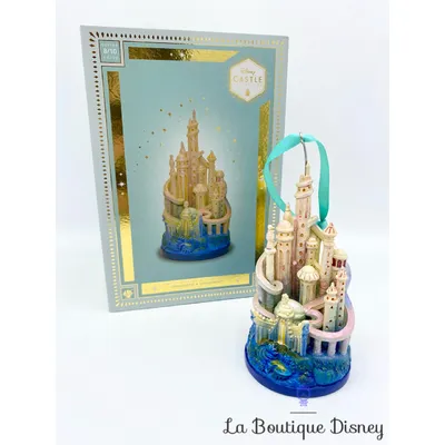 Ornement Disney Castle Collection 8/10 Château de Ariel La petite sirène Édition limitée Disney Store suspension noël