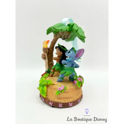 Ornement Noël Sketchbook Lilo et Stitch musical lumineux Disney Store 2021 Living Magic boule suspension