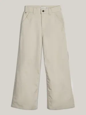 Tommy Hilfiger Essential Wide Leg Chino Pants in Beige