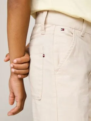Tommy Hilfiger Essential Wide Leg Chino Pants in Beige
