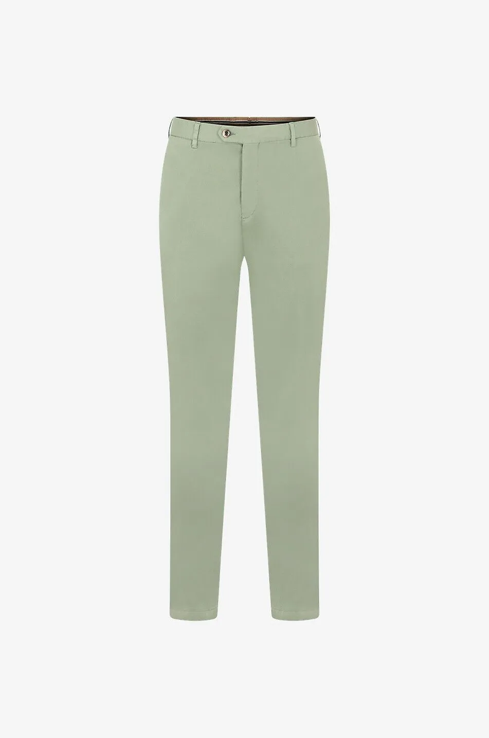 Pantalon chino slim en coton et soie City