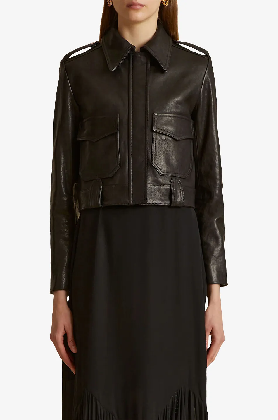Perfecto raccourci en cuir The Cordelia
