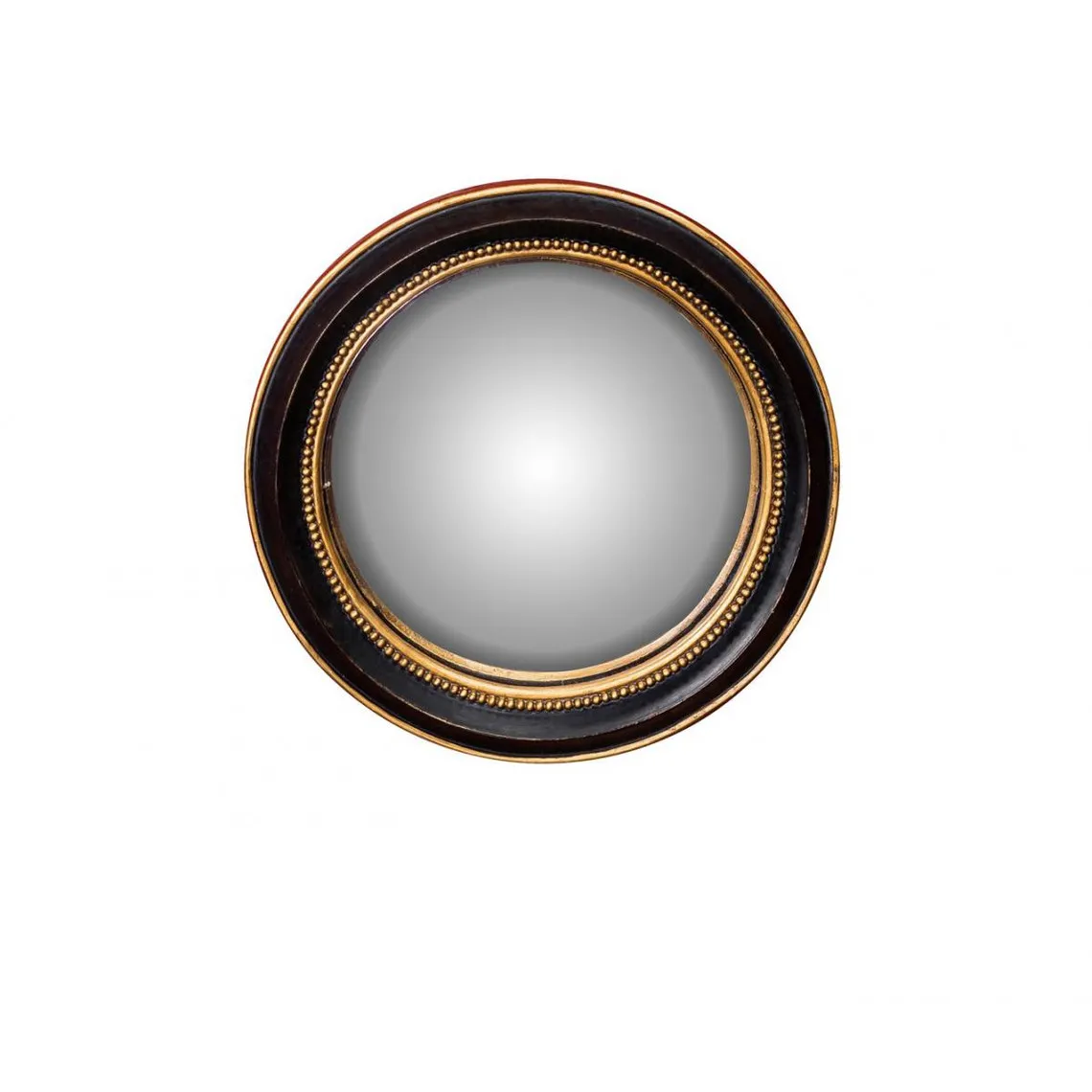 Petit miroir convexe 19cm bord or LITIC | Miroirs 3 SUISSES
