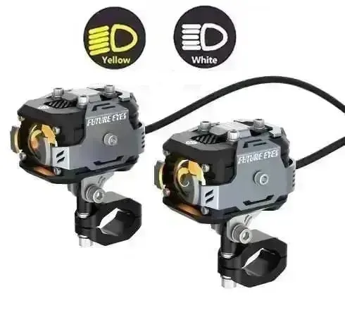 Phare Additionnel moto LED -  Interrupteur Sans fil