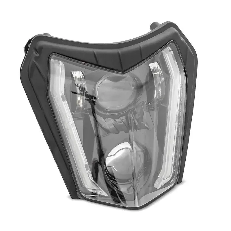 Phare LED moto et plaque Enduro Offroad Universel